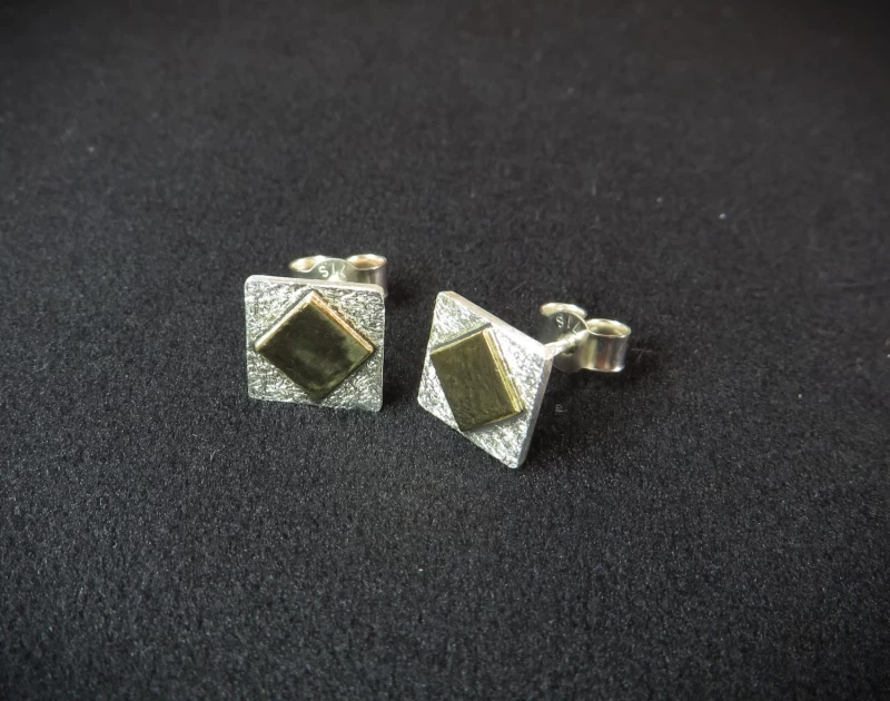Ohrstecker Viereck