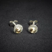 Ohrstecker bicolor Gold Silber