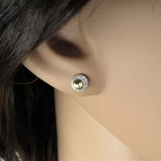 Ohrstecker bicolor Gold Silber