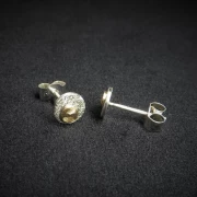 Ohrstecker bicolor Gold Silber