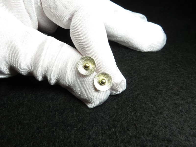 Ohrstecker bicolor rund