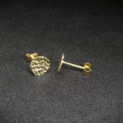 Ohrstecker gold gehämmert