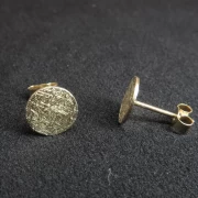 Ohrstecker gold rund flach