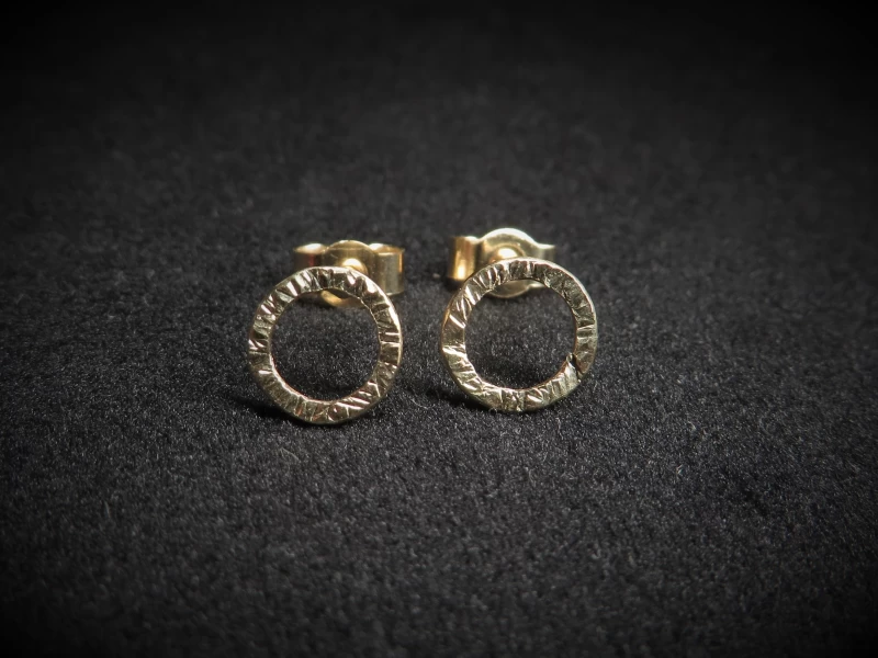 Ohrstecker gold rund