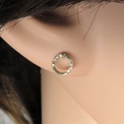 Ohrstecker gold rund