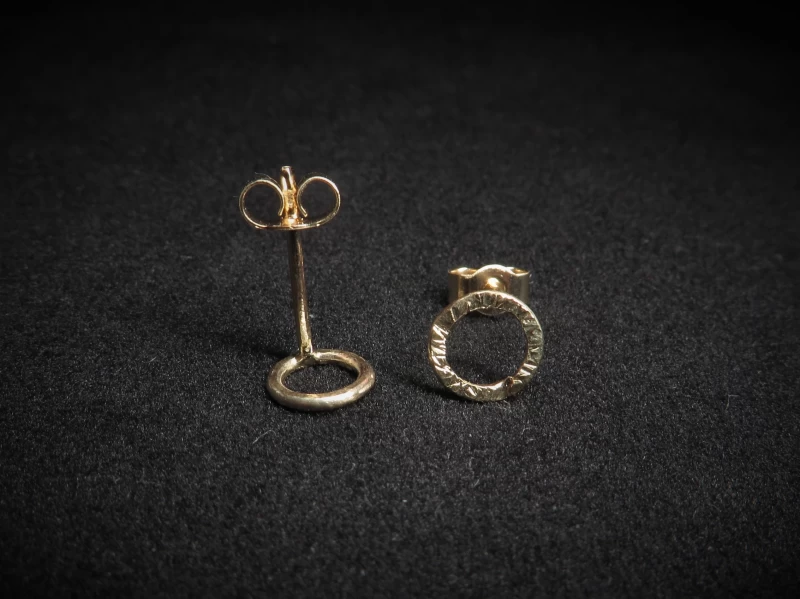 Ohrstecker gold rund