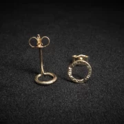 Ohrstecker gold rund