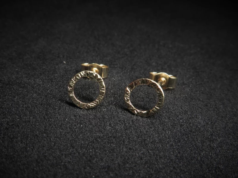 Ohrstecker gold rund