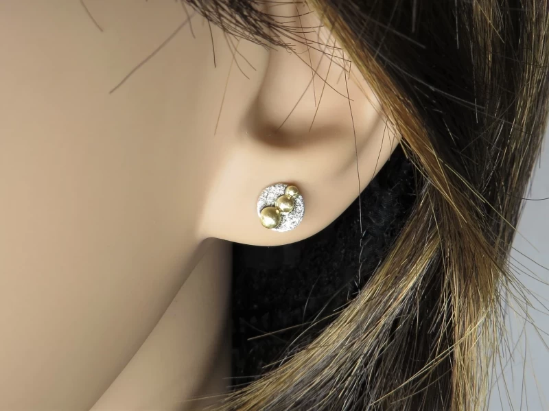 Ohrstecker gold silber