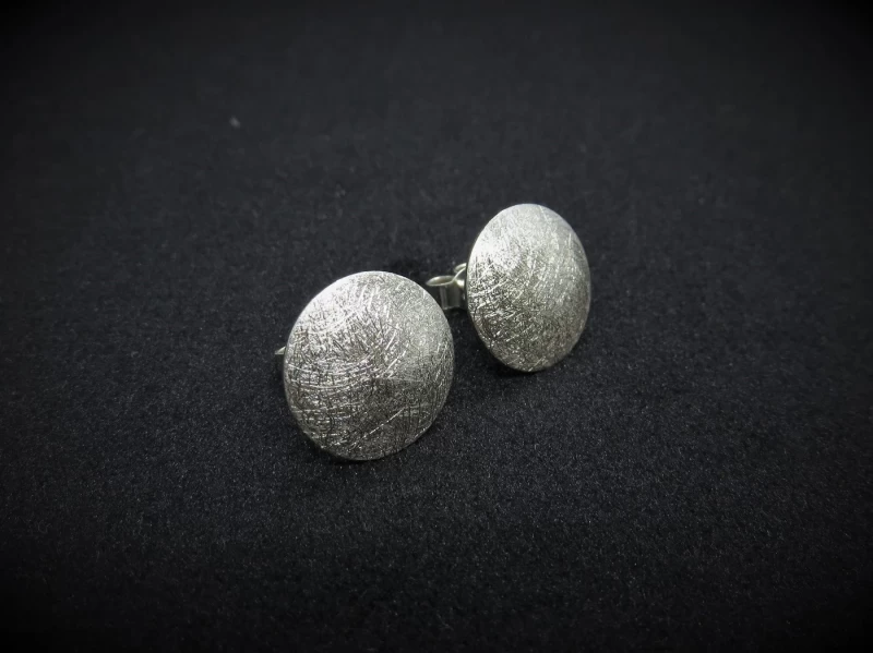 Ohrstecker rund Silber