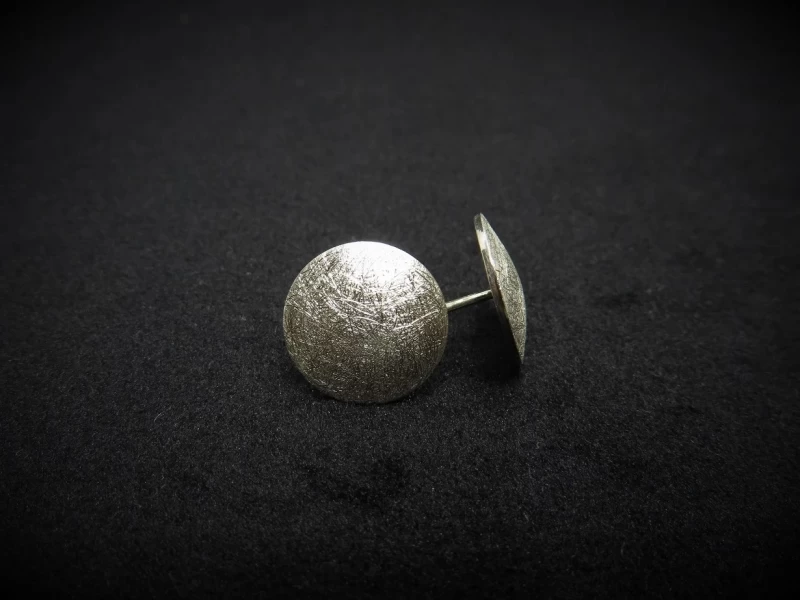 Ohrstecker rund Silber