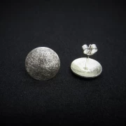 Ohrstecker rund Silber