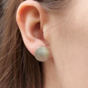 Ohrstecker rund Silber