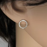 Ohrstecker rund
