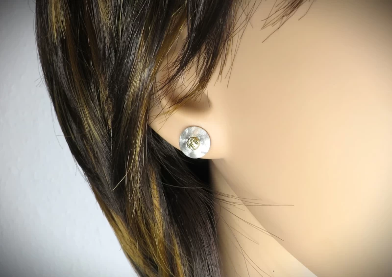 Ohrstecker zweifarbig