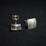 Quadratische Ohrringe Silber