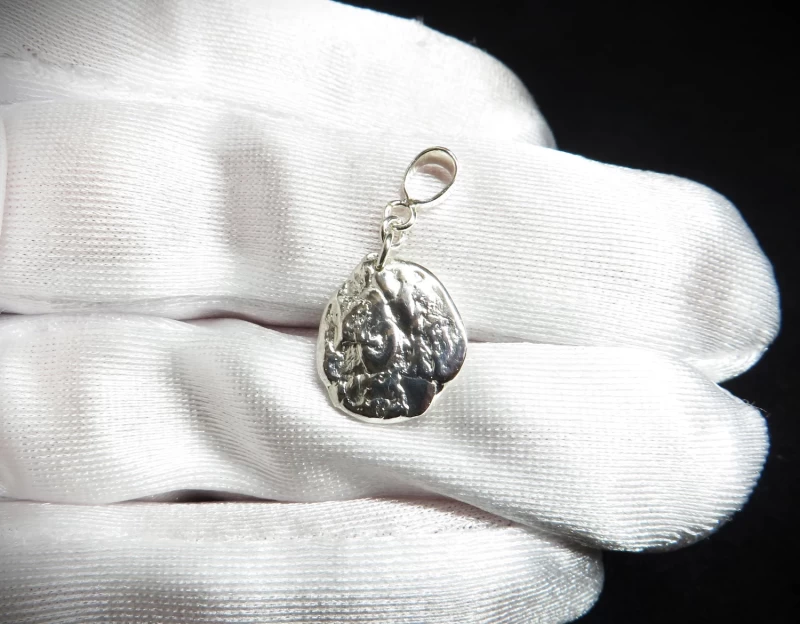 Silber Nugget Anhänger