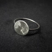 Silberring Scheibe